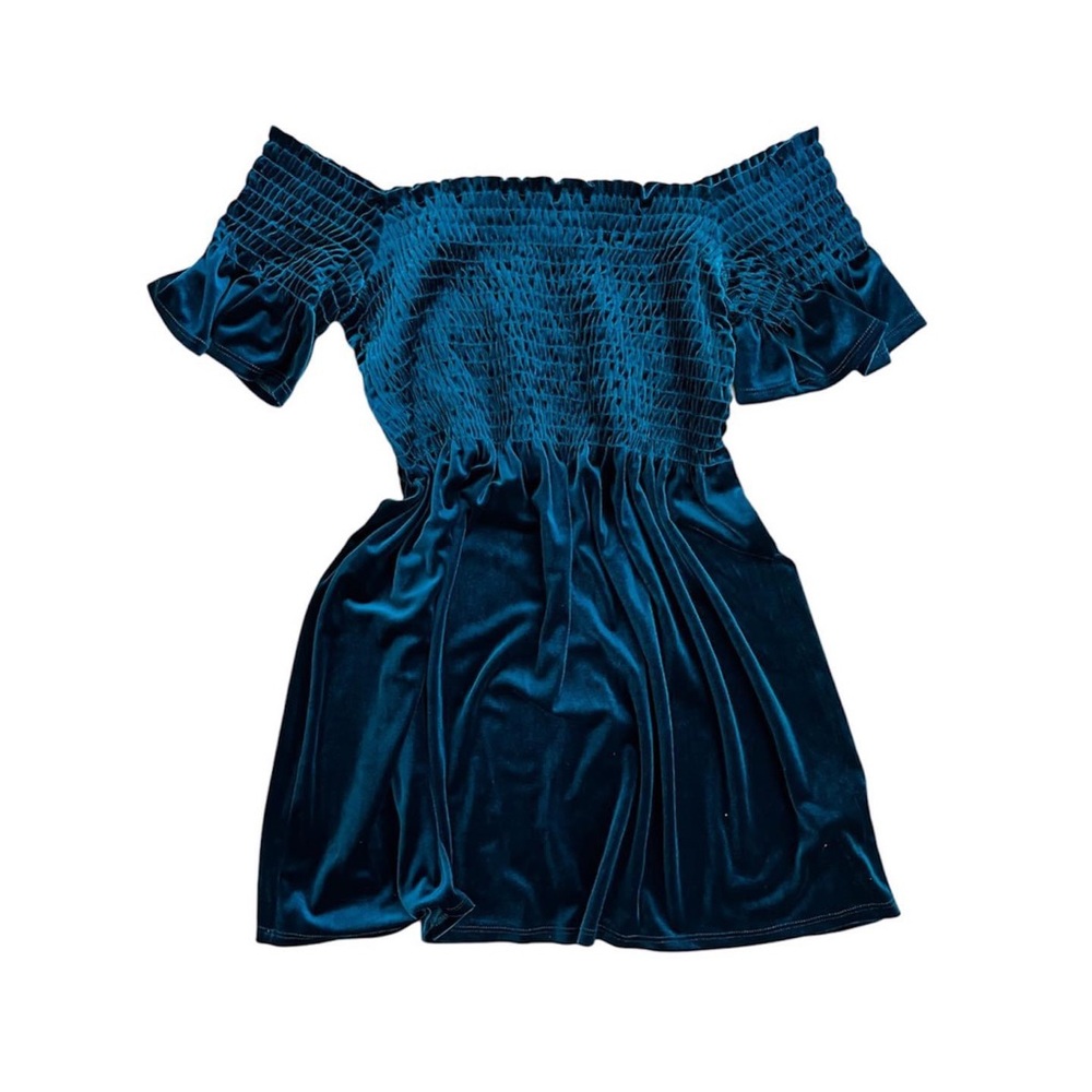 Velvet Off Shoulder Dress